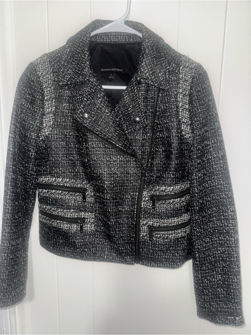 BANANA REPUBLIC ASYMMETRICAL ZIP JACKET